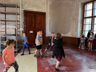 část zámku, ve které byl v dřívějších dobách archiv
