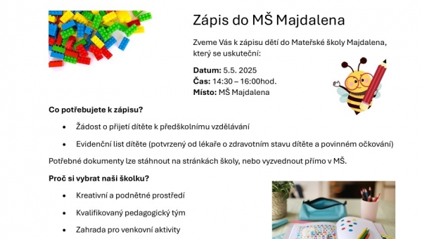 Zápis do mateřské školy 